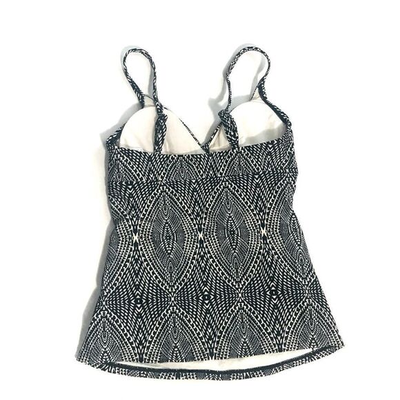 NWT Kona Sol Black White Tankini Top - Picture 2 of 9